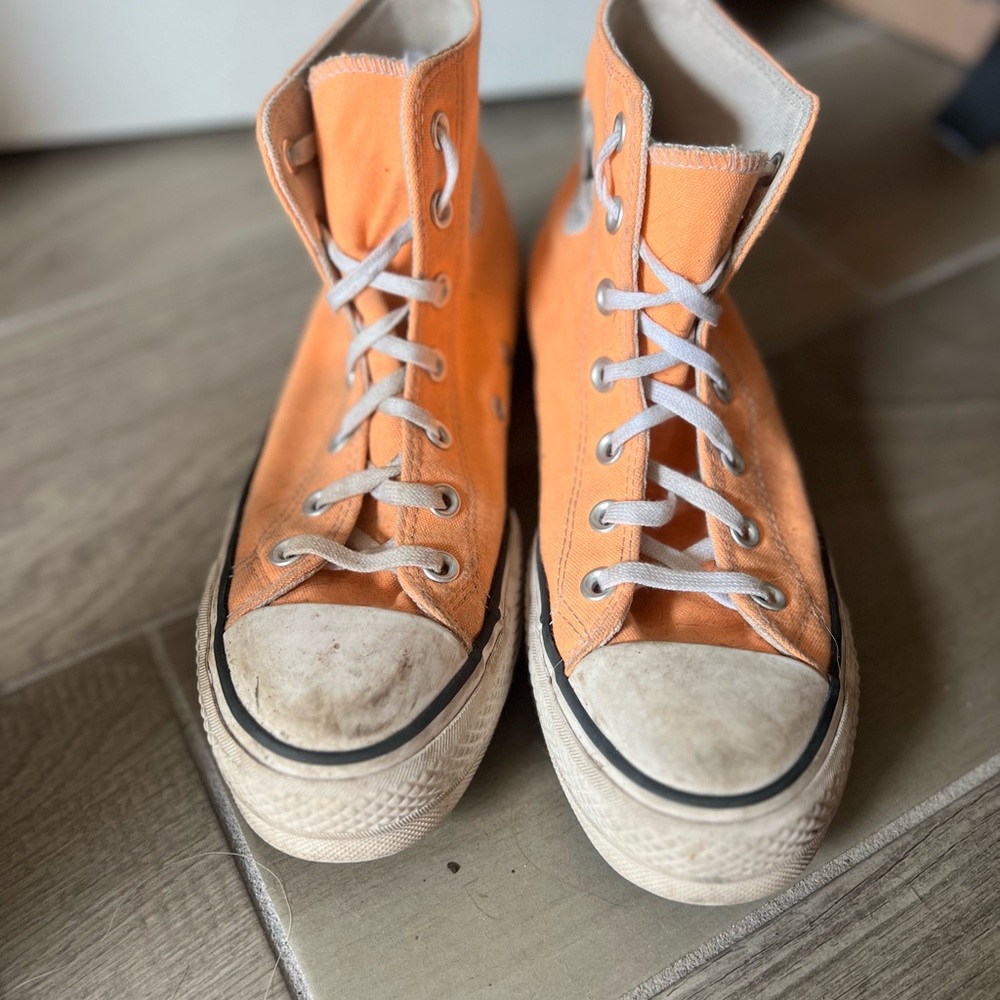 Orange platform Sneakers